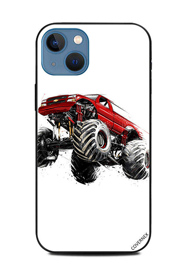 غطاء حماية لهاتف Apple iPhone 13 Racing Jeep Flying