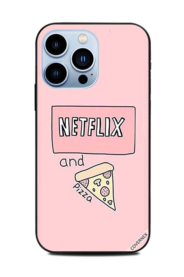 غطاء حماية لجهاز Apple iPhone 13 Pro Netflix & Pizza