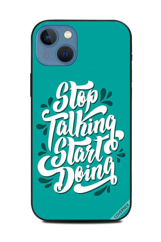 غطاء حماية لهاتف Apple iPhone 13 - توقف عن الكلام وابدأ في الفعل