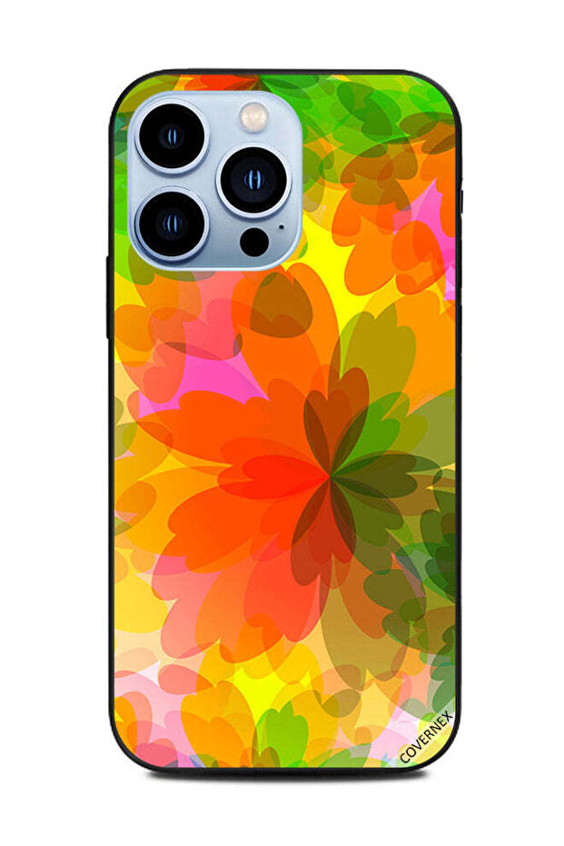 غطاء حماية لهاتف Apple iPhone 13 Pro بنمط علامة مائية زهرية