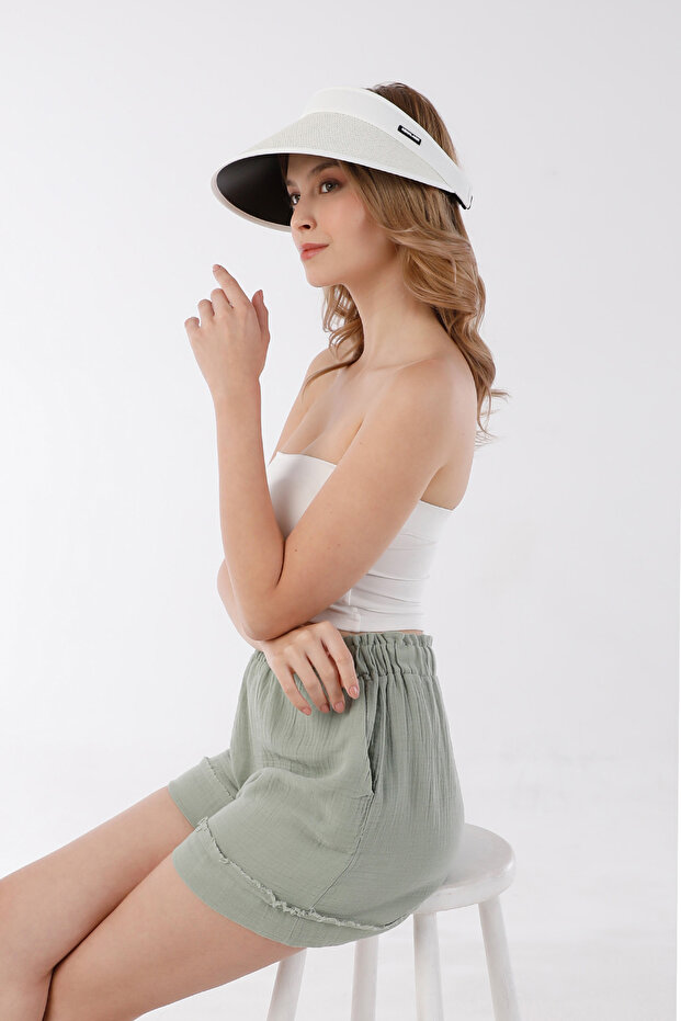 Siperli Ayarlanabilir Hasır Şapka - 4