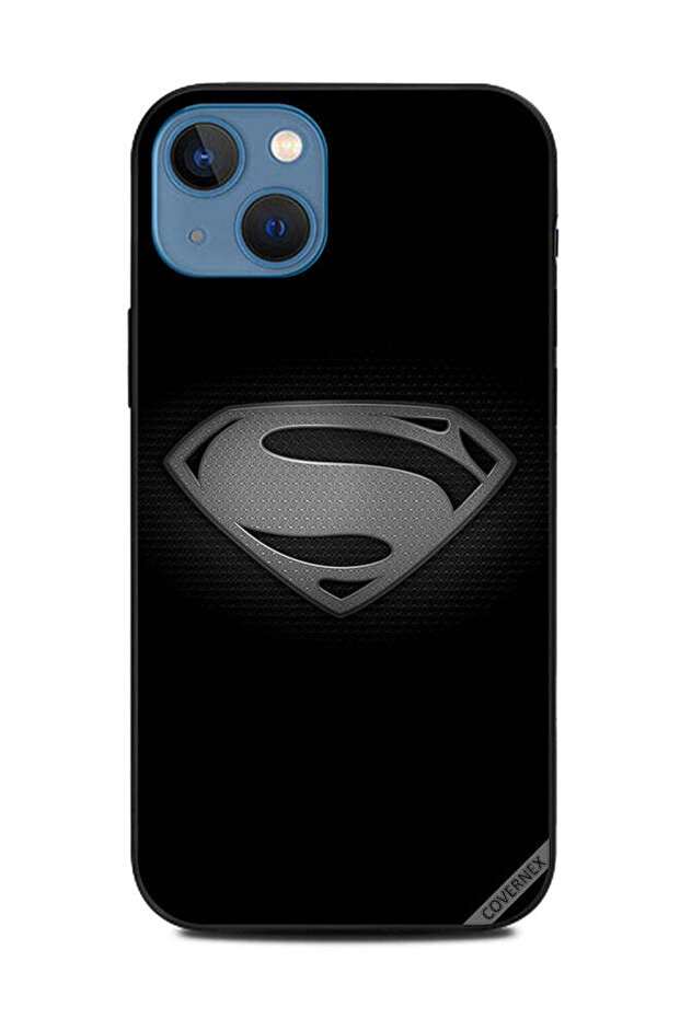 غطاء حماية لهاتف Apple iPhone 13 أبجدي أبيض وأسود S