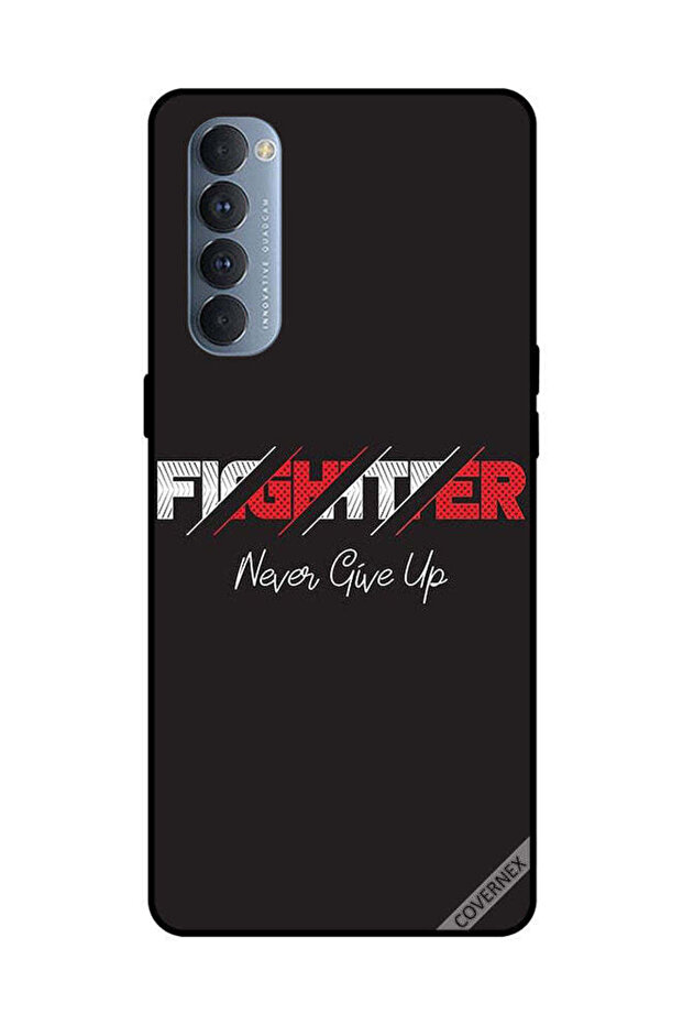 غطاء حماية لهاتف Oppo Reno 4 Pro Fighter Never Give Up