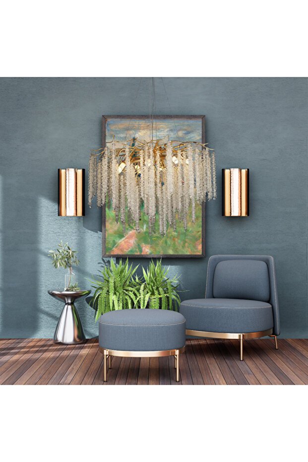 80 CM SERİP AVİZE GOLD E14 DUY TİPİ - 2