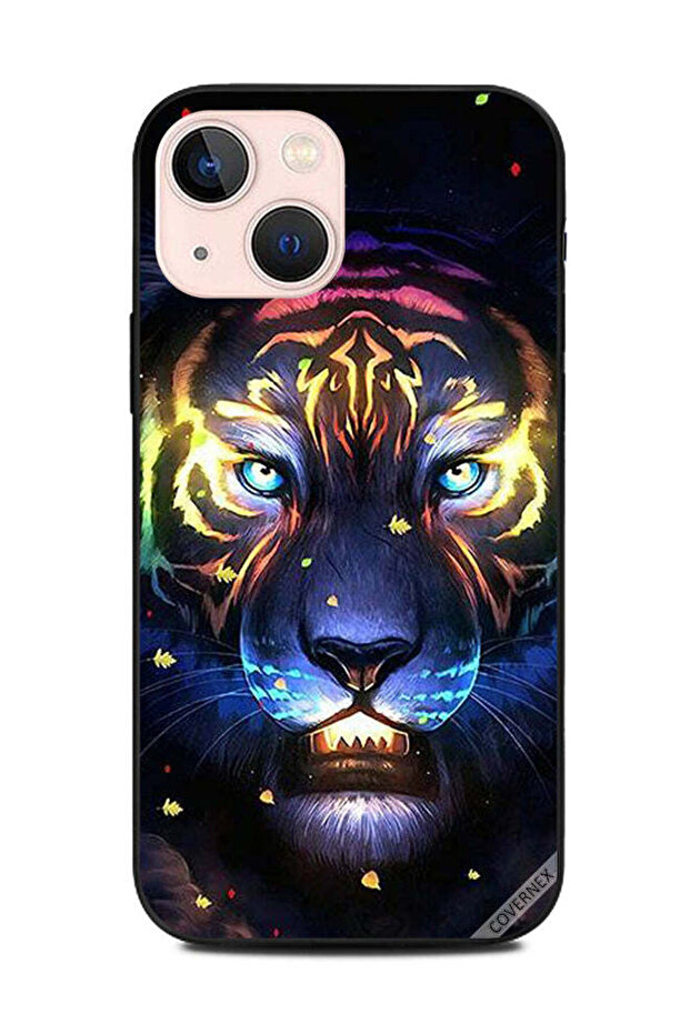 غطاء حماية لهاتف Apple iPhone 13 Mini، أسد مضيء