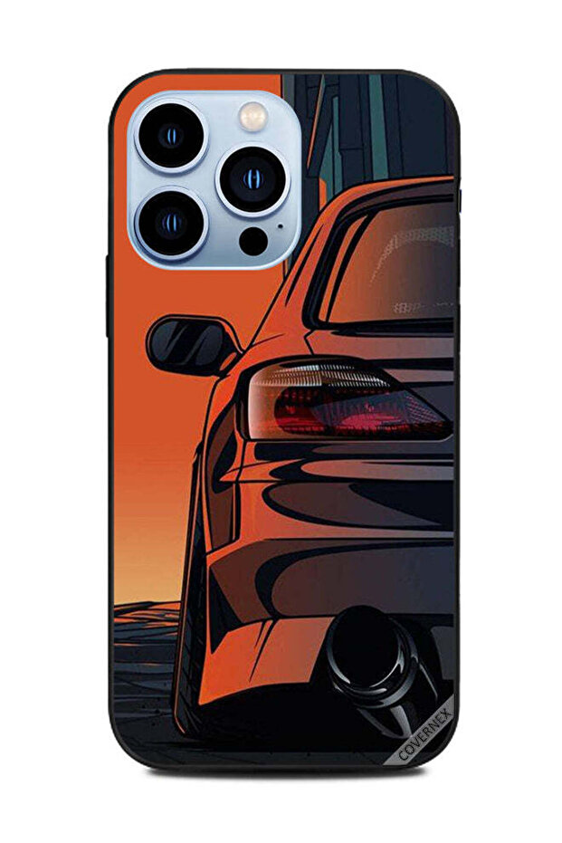 غطاء حماية لهاتف Apple iPhone 13 Pro رسم سيارة من الخلف