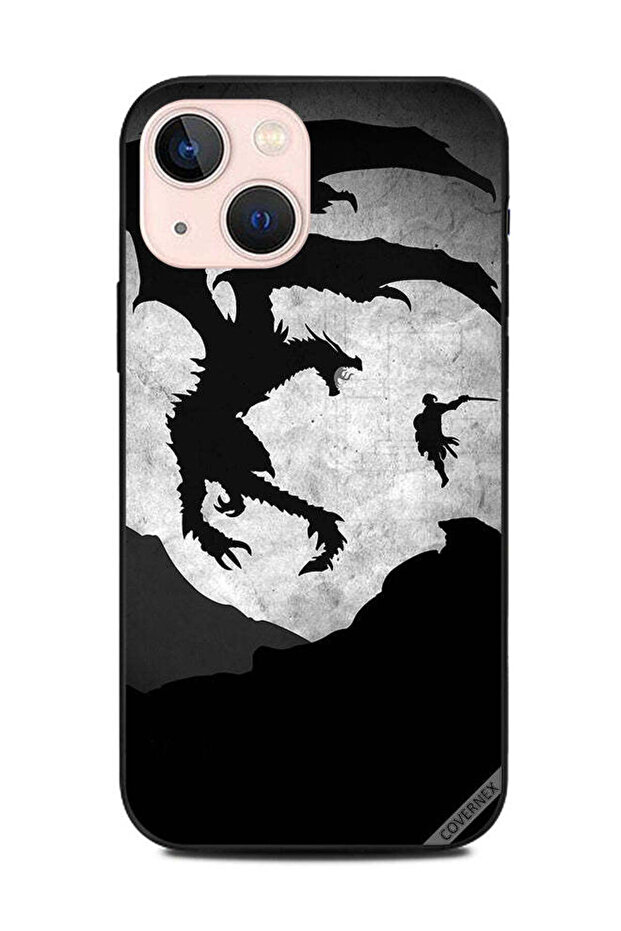 غطاء حماية لهاتف Apple iPhone 13 Mini Dragon And Man