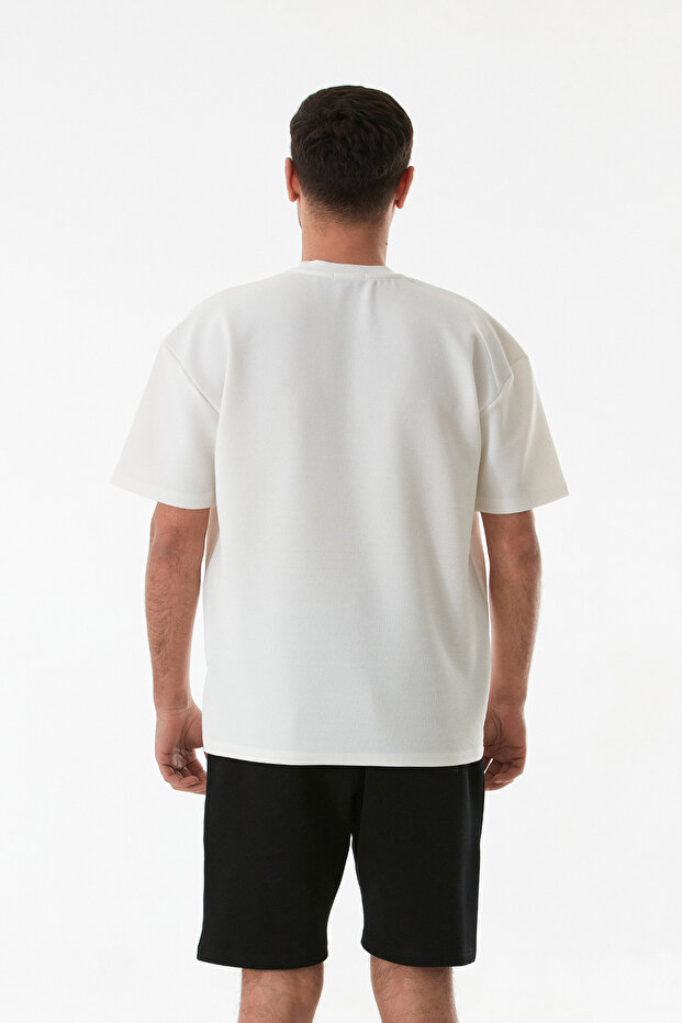 Basic Bisiklet Yaka Tişört - 3