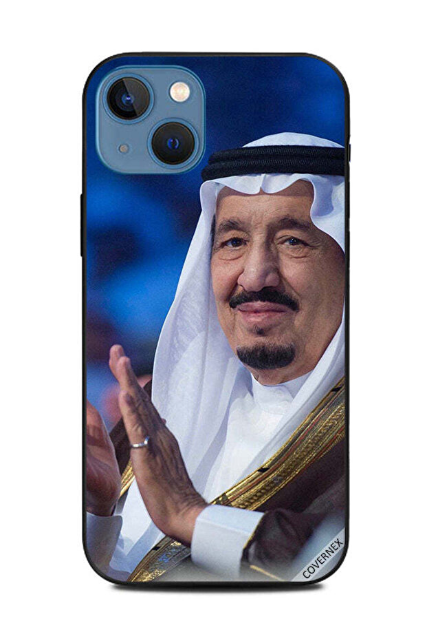 غطاء حماية لهاتف أبل آيفون 13 - الملك سلمان - قصاصة فنية