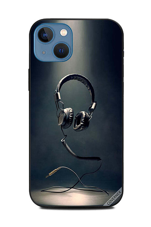 غطاء حماية لهاتف Apple iPhone 13 مع سماعة رأس معلقة