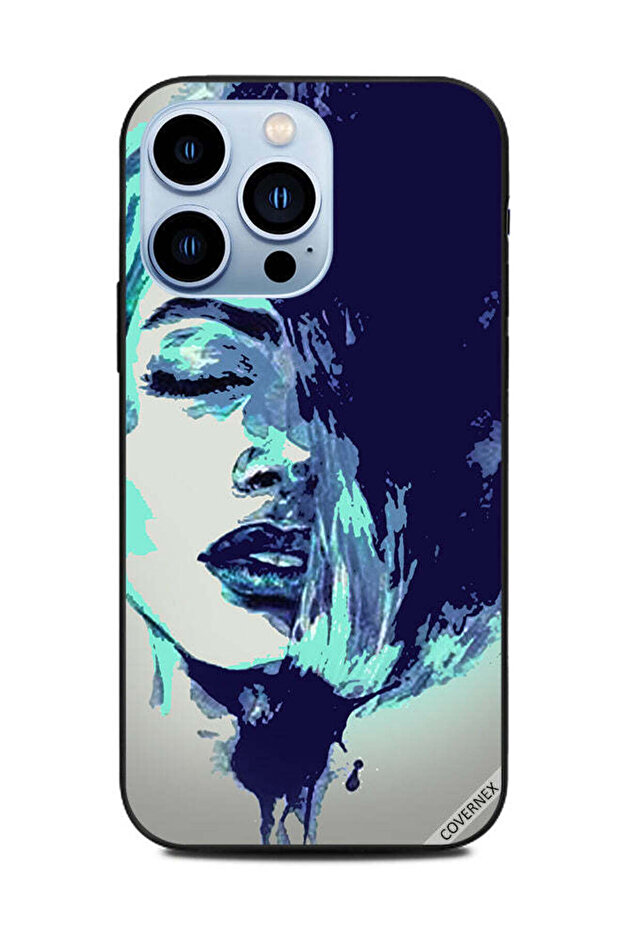 غطاء حماية لهاتف Apple iPhone 13 Pro - فتاة في عمل فني