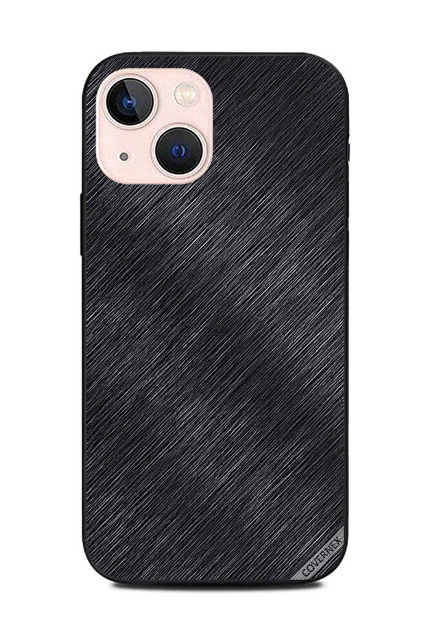 غطاء حماية لهاتف Apple iPhone 13 Mini بنمط فاتح أسود