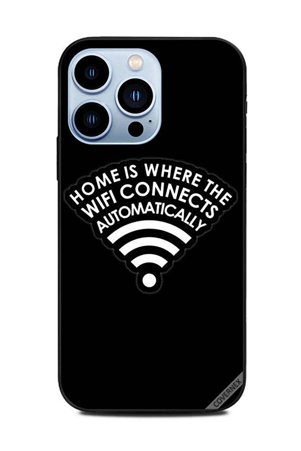 غطاء حماية لهاتف Apple iPhone 13 Pro المنزل هو المكان الذي يتصل فيه الواي فاي تلقائيًا
