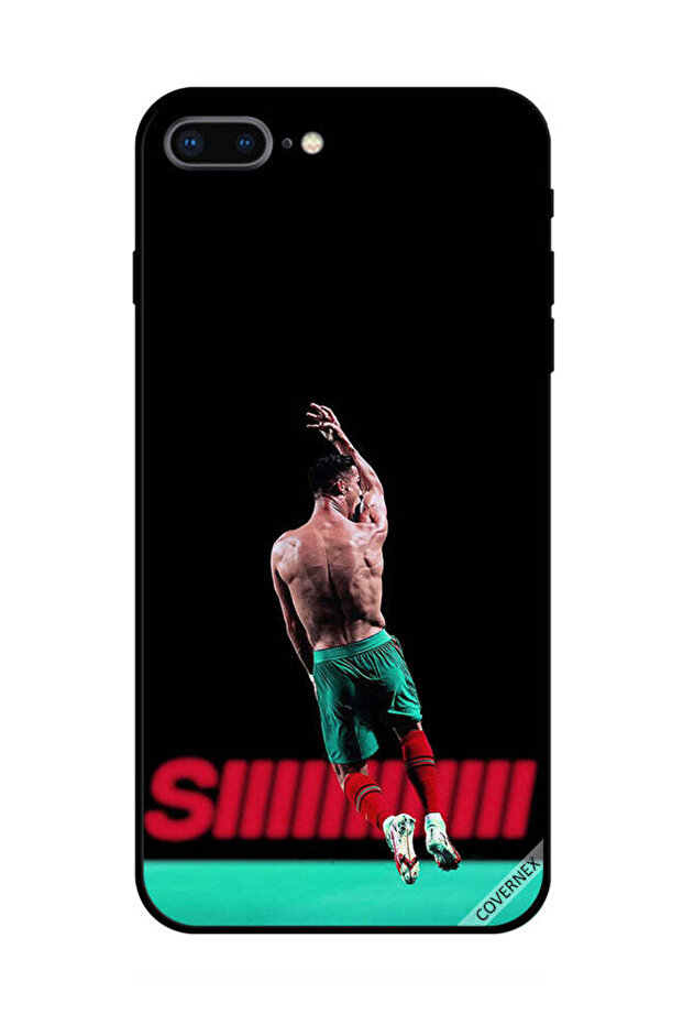 غطاء حماية لهاتف Apple iPhone 8 Plus رونالدو في الهواء