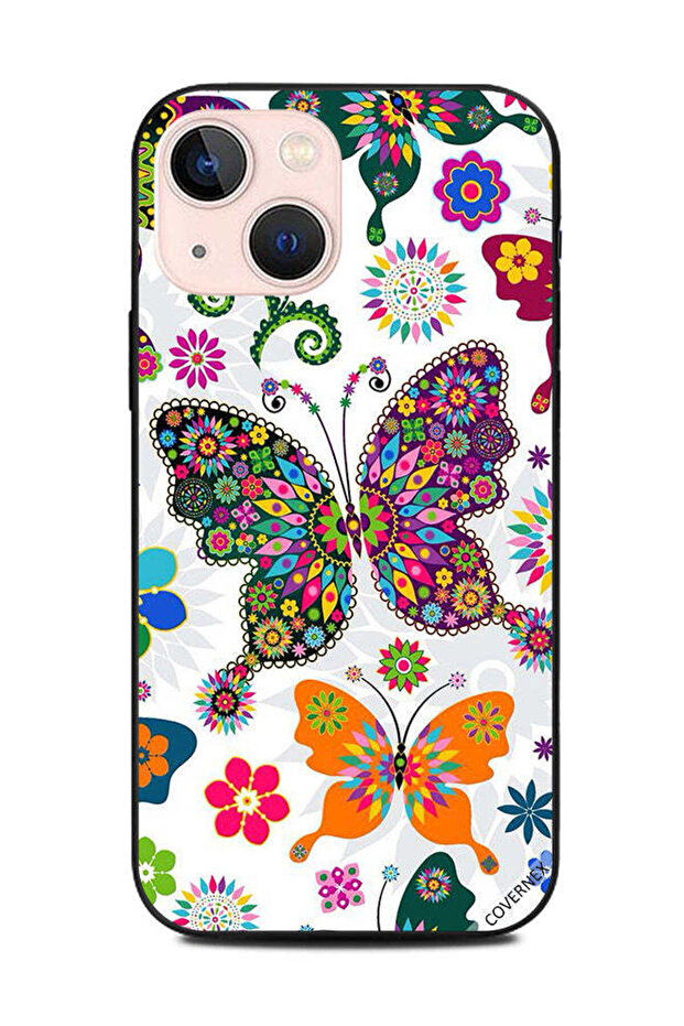 غطاء حماية لهاتف Apple iPhone 13 Mini فراشات