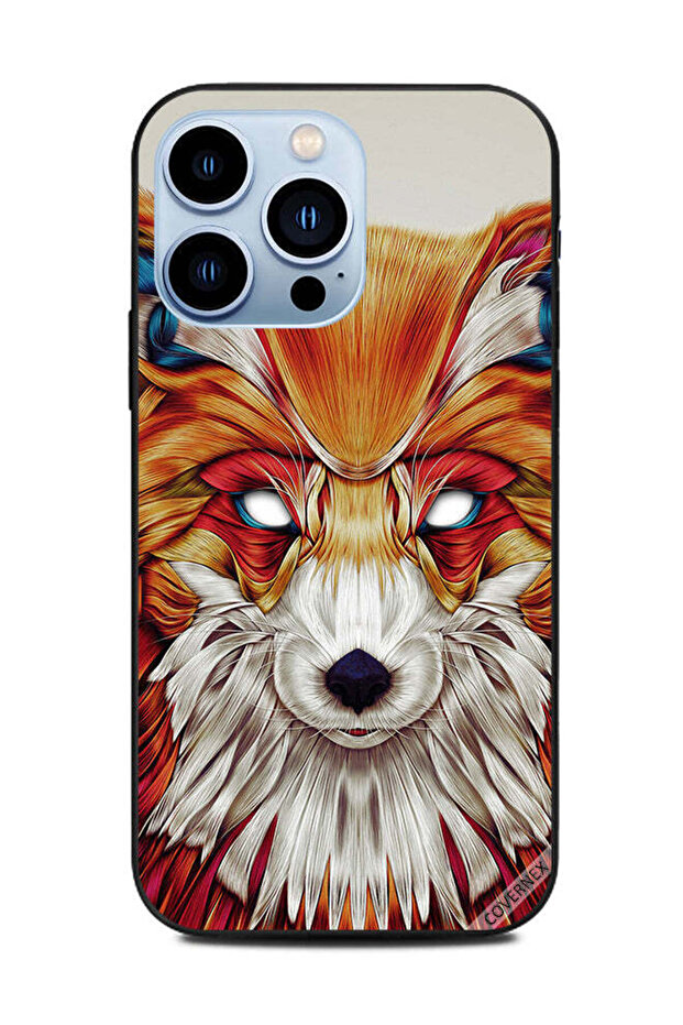 Protective Case Cover For Apple iPhone 13 Pro Fox Illustration