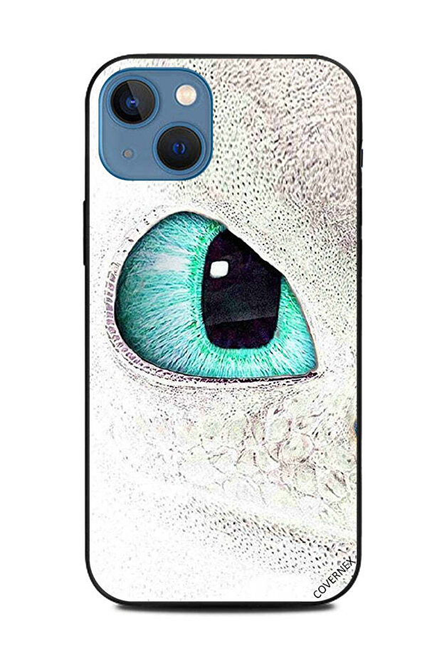 غطاء حماية لهاتف Apple iPhone 13 - عين القطة الخضراء