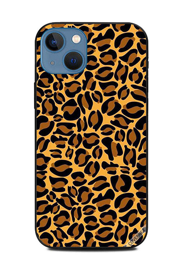 غطاء حماية لهاتف Apple iPhone 13 بنقشة جلد النمر - 1