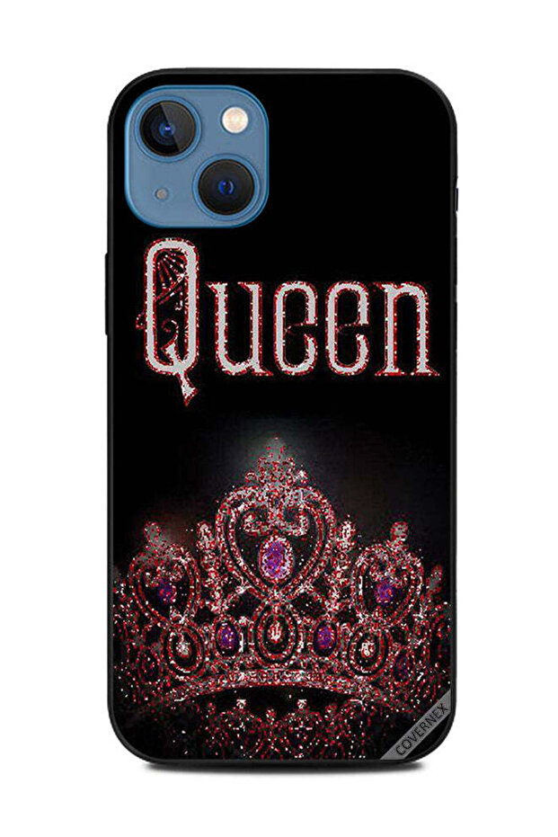 غطاء حماية لهاتف Apple iPhone 13 Queen Glitter