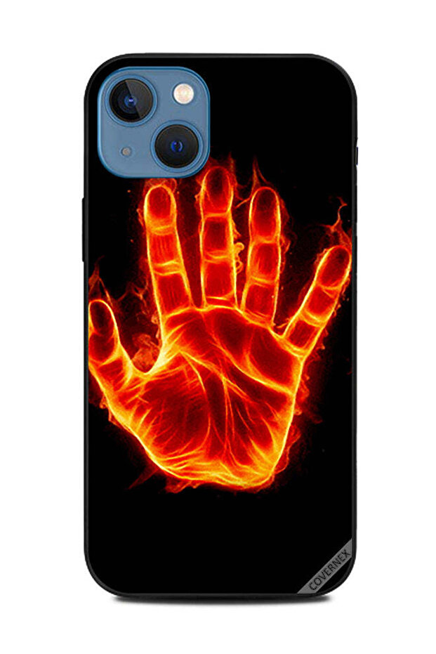 غطاء حماية لهاتف Apple iPhone 13 - يد مشتعلة