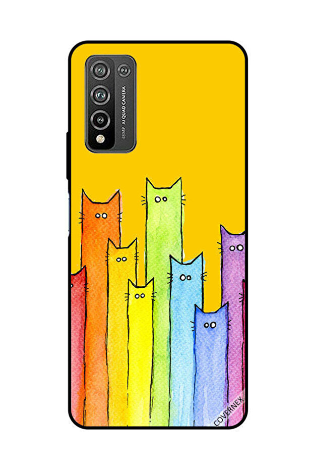 غطاء حماية لهاتف Honor 10X Lite بتصميم دمية قطة