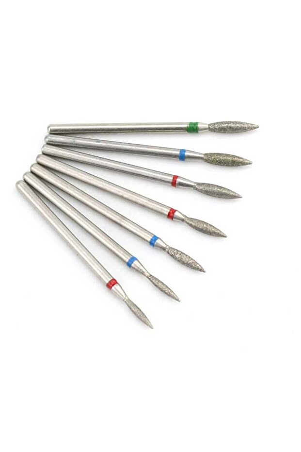 NO2 7pcs Diamond Nail Drill Milling Cutter Ball Electric Manicure Machine Rotary Burr Nail Gel Cutic