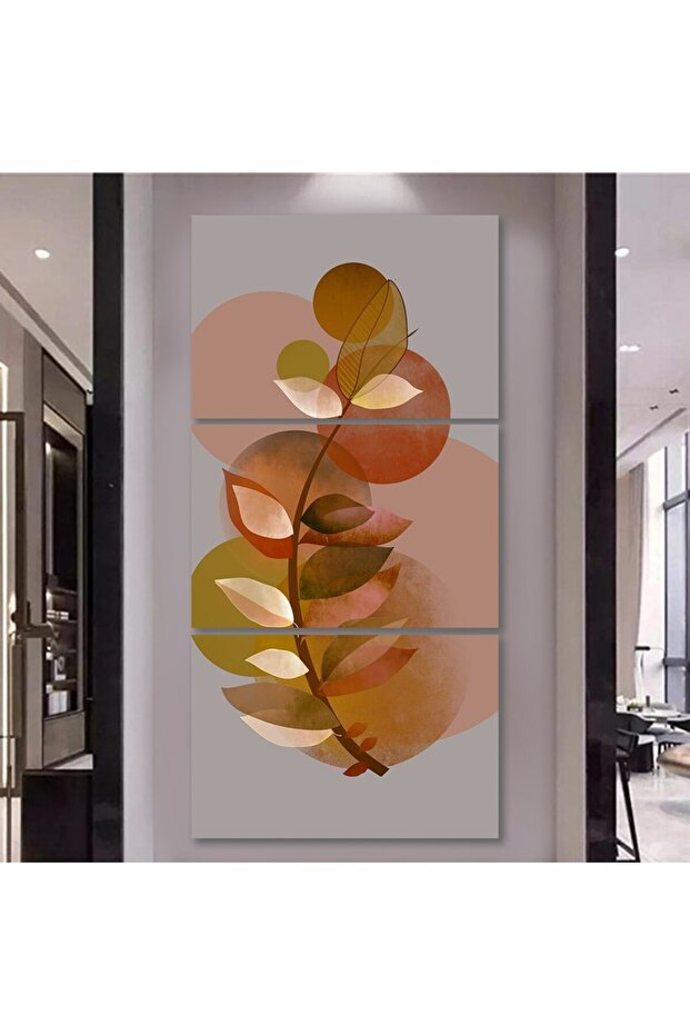 ثلاث لوحات خشبية ام دي اف مقاس 120x60 سم
