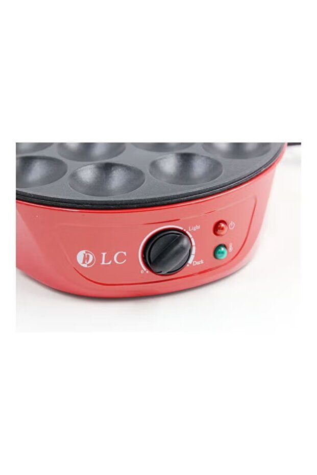 ماكينة فطائر صغيرة 750 واط باللون الأحمر - 3