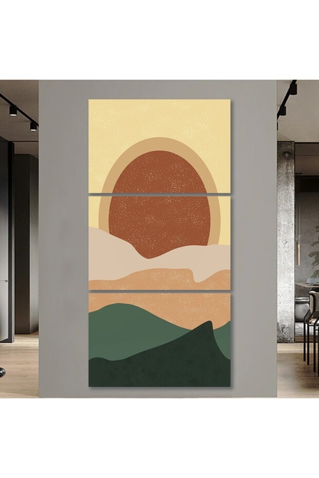 ثلاث لوحات خشبية ام دي اف مقاس 120x60 سم