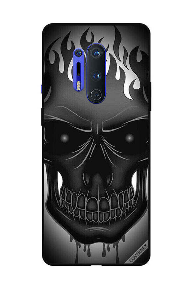 غطاء حماية لهاتف OnePlus 8 Pro بتصميم جمجمة