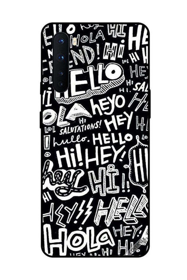 غطاء حماية لهاتف OnePlus Nord Hi Hello Tags