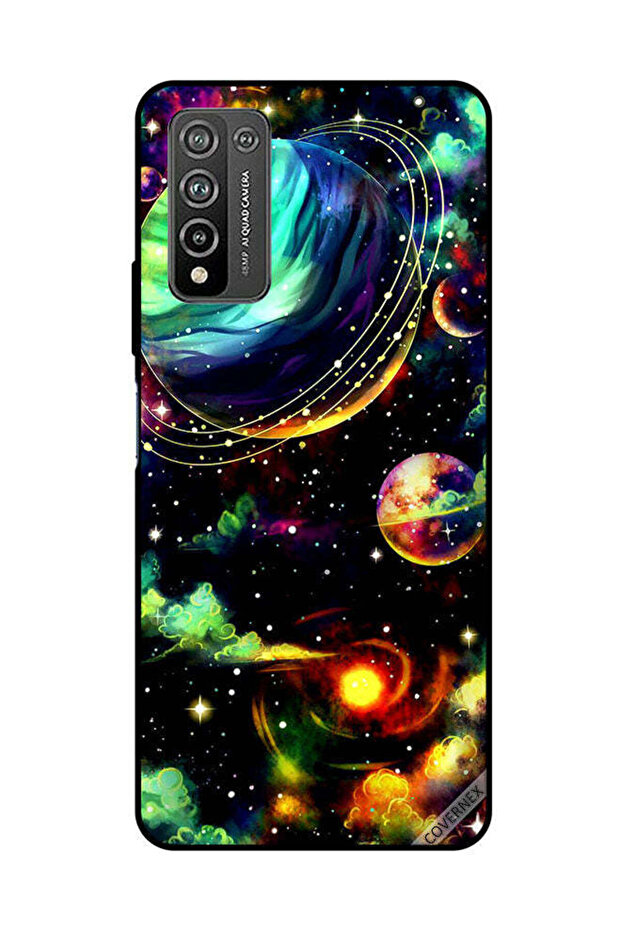 غطاء حماية لهاتف Honor 10X Lite - نباتات زحل