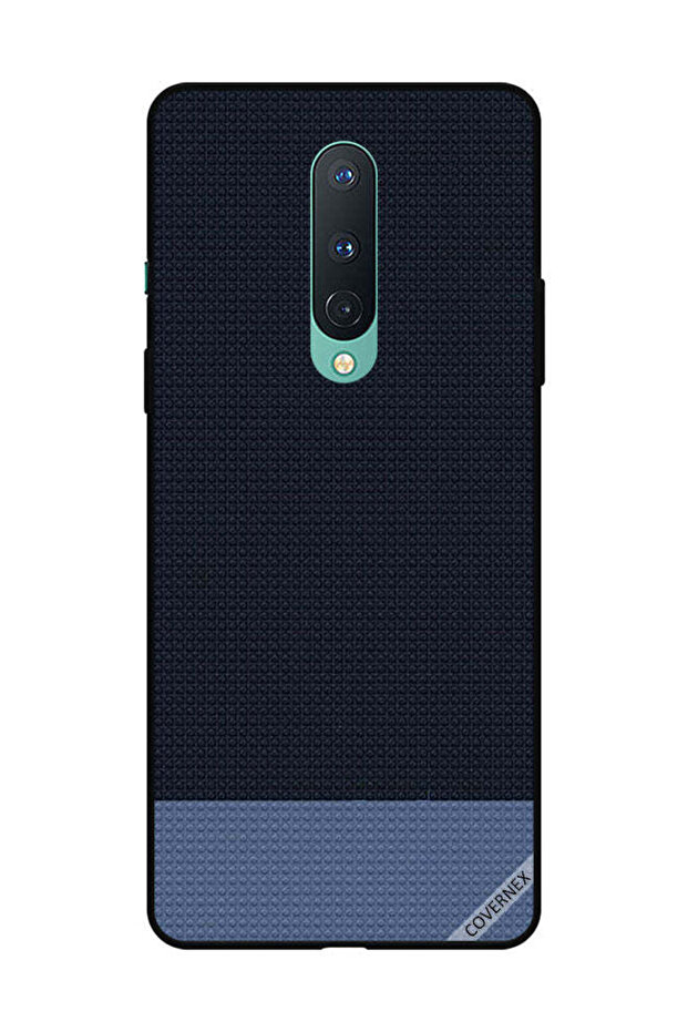 غطاء حماية لهاتف OnePlus 8 بنقشة أشكال منقطة باللون الأزرق