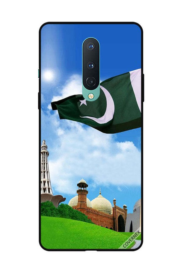 غطاء حماية لهاتف OnePlus 8 أخضر باكستاني