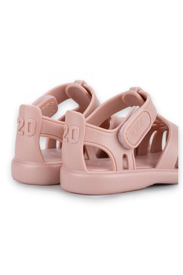 10271 K Tobby Solid Pembe Çocuk Sandalet - 5
