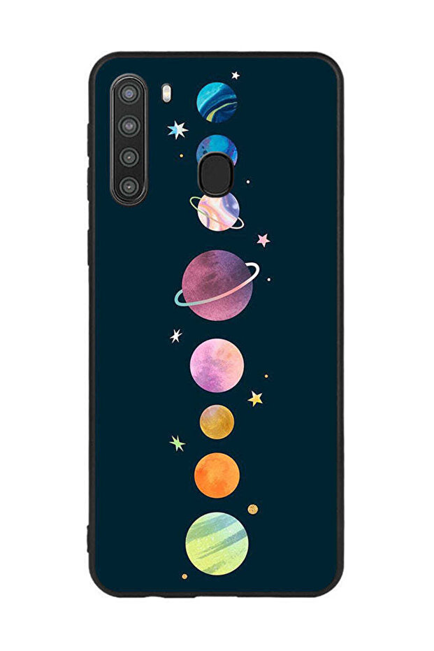 غطاء حماية لهاتف سامسونج جالاكسي A21 - الفضاء والنجوم