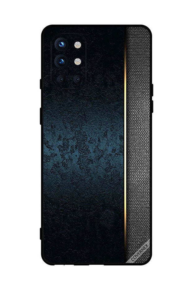 غطاء حماية لهاتف OnePlus 9R بنمط جلدي أخضر داكن