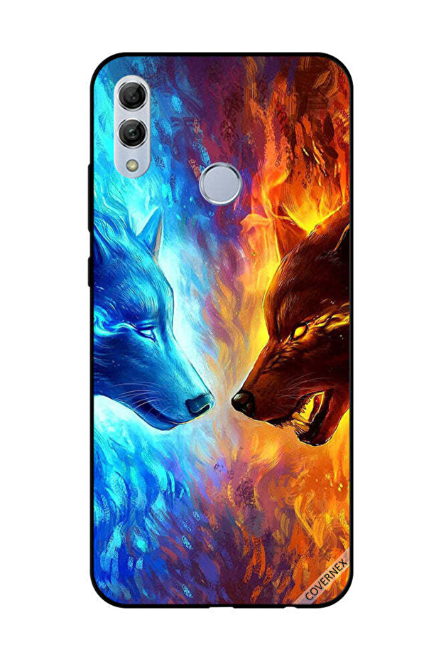 غطاء حماية لهاتف Honor 10 Lite - ذئب الماء والنار