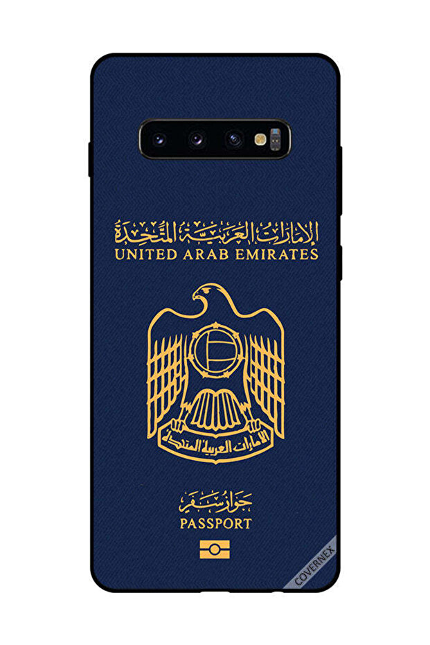 غطاء حماية لهاتف سامسونج جالاكسي S10 بلس جواز سفر الإمارات 2