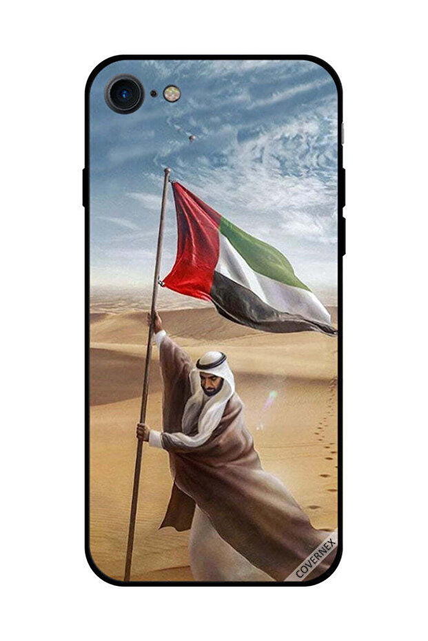 غطاء حماية لهاتف آيفون SE 2020 - زايد يزرع علم الإمارات