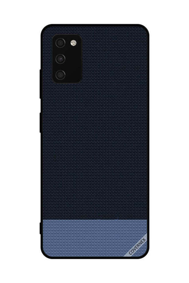 Protective Case Cover For Samsung Galaxy A03s 4G Blue Doted Shapes Pattern