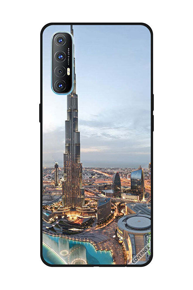 غطاء حماية لهاتف OPPO Reno 3 Pro منظر جميل لوسط مدينة دبي