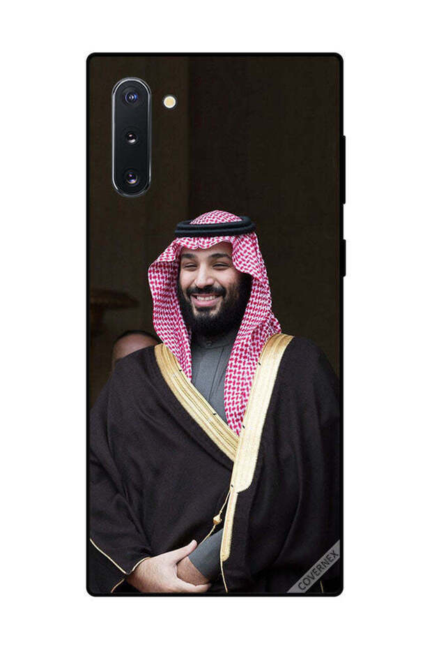 غطاء حماية لهاتف سامسونج جالكسي نوت 10 محمد بن سلمان مبتسمًا