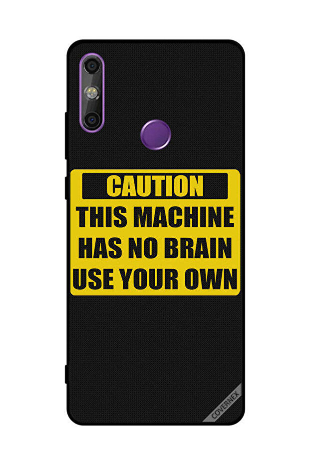 Protective Case Cover For Huawei Enjoy 20E Caution This Machine Has No Brain