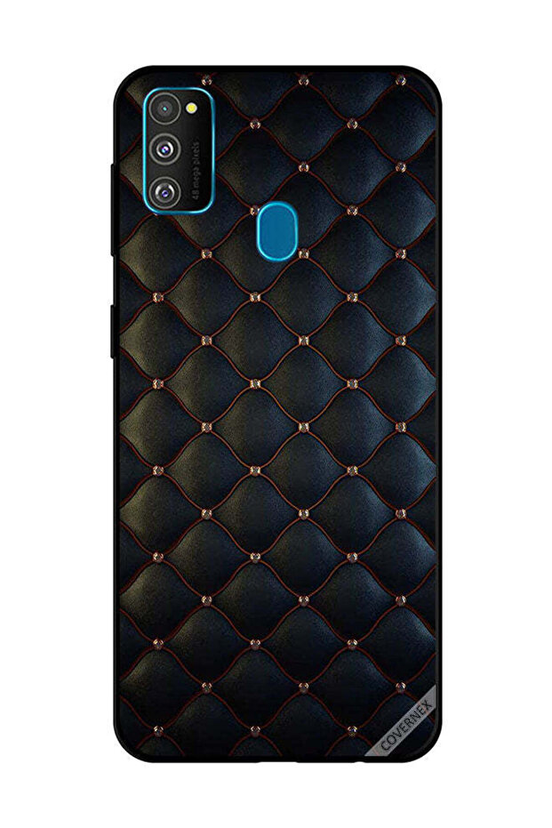 Protective Case Cover For Samsung Galaxy M30s Stappers On Black Cloth Pattern