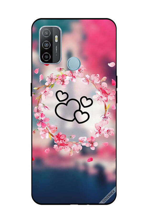 غطاء حماية لهاتف OPPO A53/A53S قلوب سوداء