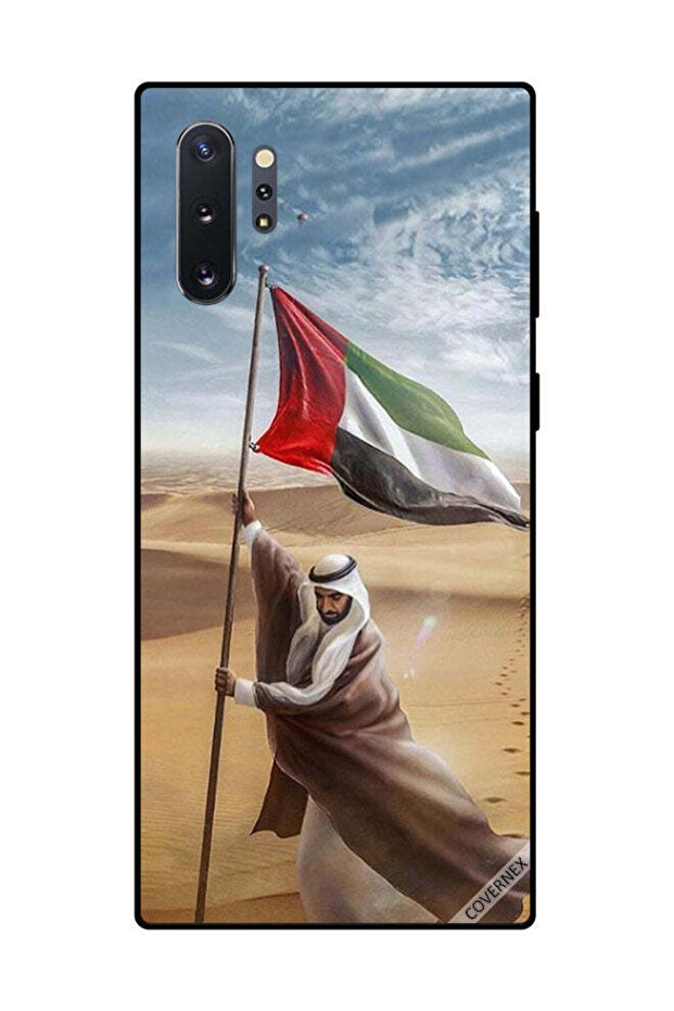غطاء حماية لهاتف سامسونج جالاكسي نوت 10 بلس، علم الإمارات العربية المتحدة، زايد