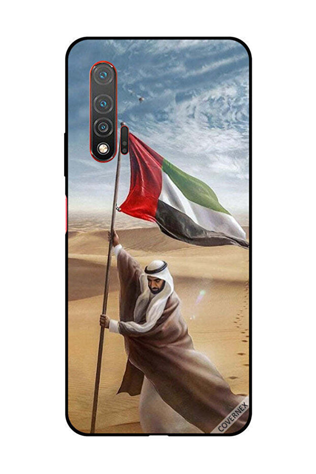 غطاء حماية لهاتف هواوي نوفا 6 5G، علم الإمارات العربية المتحدة، زايد