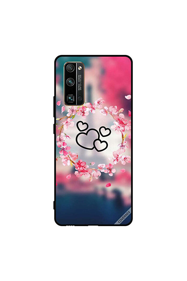 غطاء حماية لهاتف Honor 30 Pro قلوب سوداء