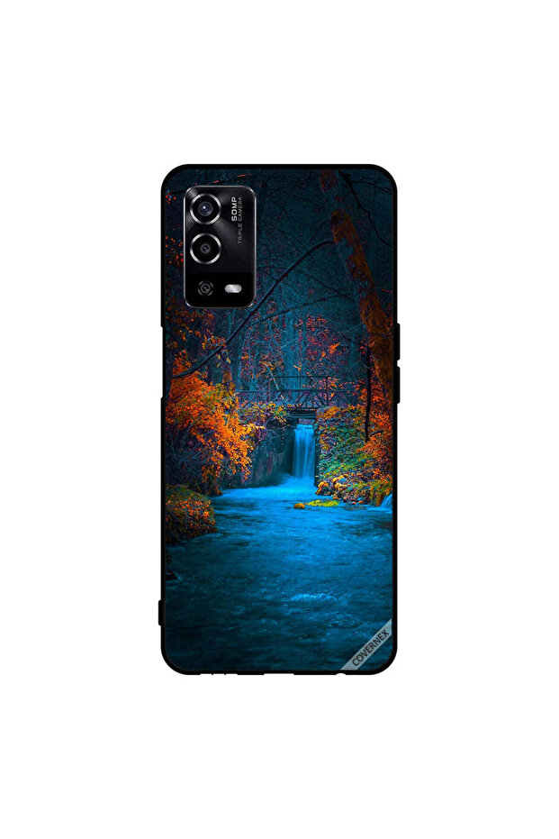 غطاء حماية لهاتف Oppo A55/56 - شلال أزرق
